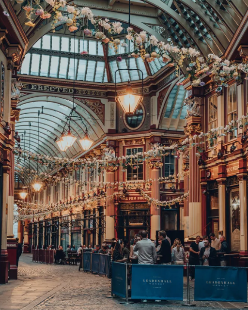 Leadenhall Market, a stunning Victorian covered market in London