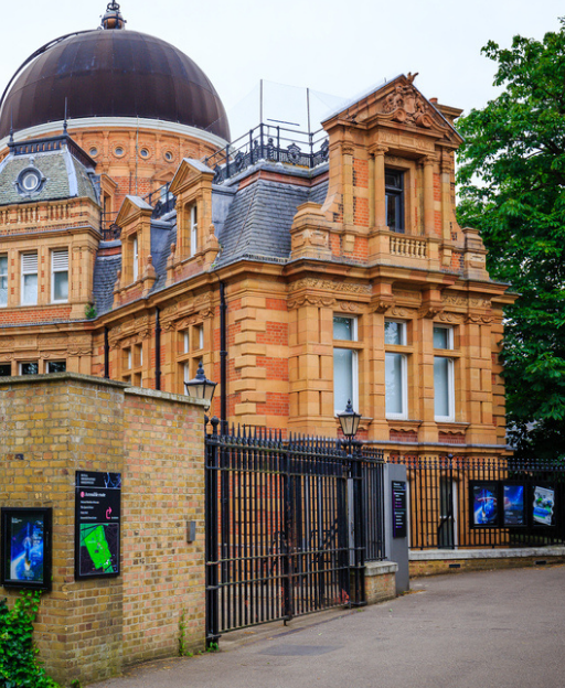 Royal Observatory Greenwich London iconic brick building with dome