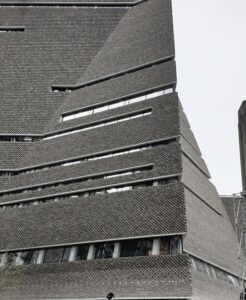 Tate Modern art gallery on the South Bank London, photographed from Bankside
