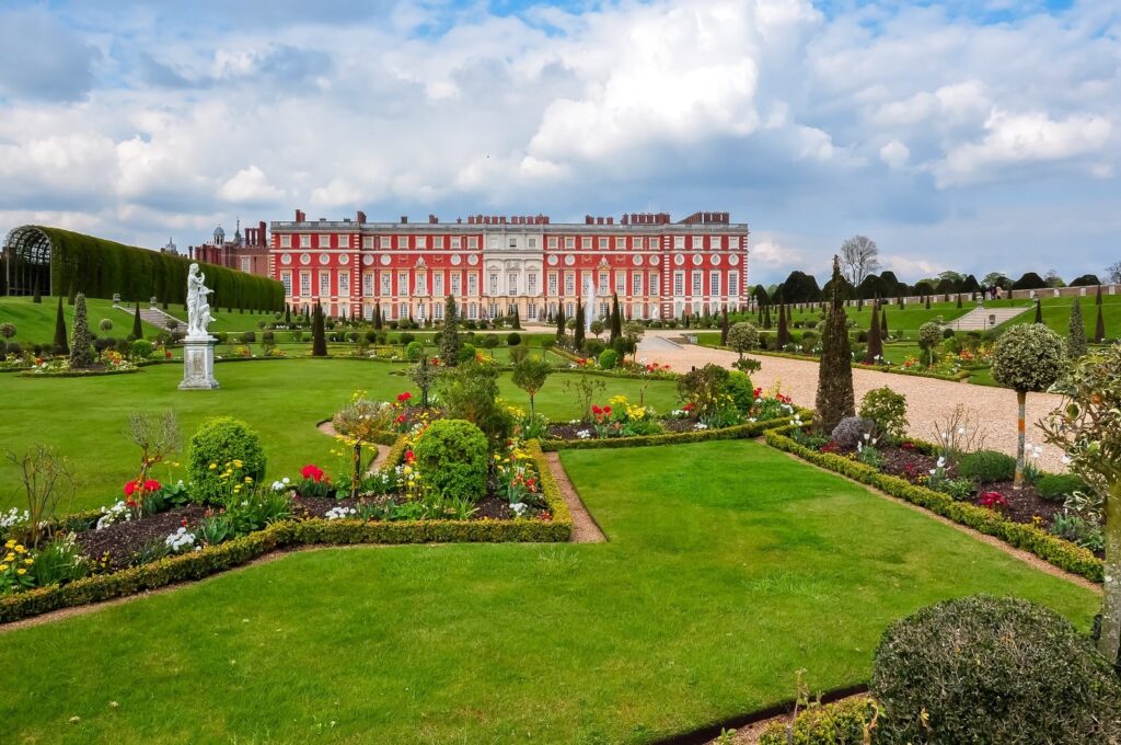 The Privy Garden at Hampton Court Palace in spring