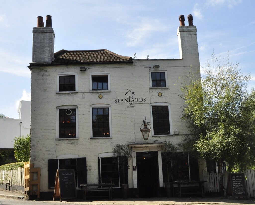 The Spaniards Inn on Spaniards Road, Hampstead